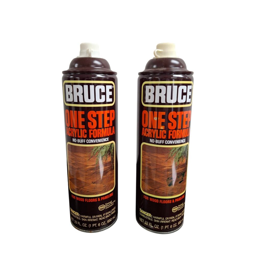 Vintage Bruce One Step Floor Cleaner New Lot of 2